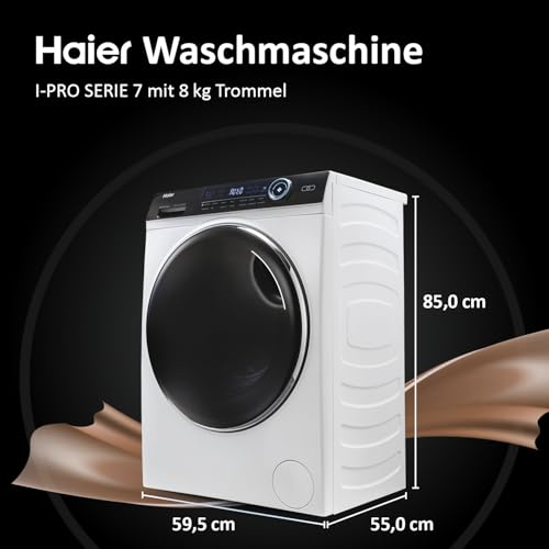 Haier HW80-B14979 Waschmaschine, Weiß, 8 kg - 2