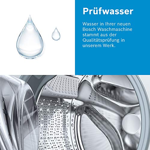 BOSCH WAN28K23 Waschmaschine Serie 4, Frontlader mit 8kg Fassungsvermögen, 1400 UpM, EcoSilence Drive: leises und sparsames Waschen, Hygiene Plus, Speed Perfect, Weiß, 60cm, Amazon Exclusive Edition - 11