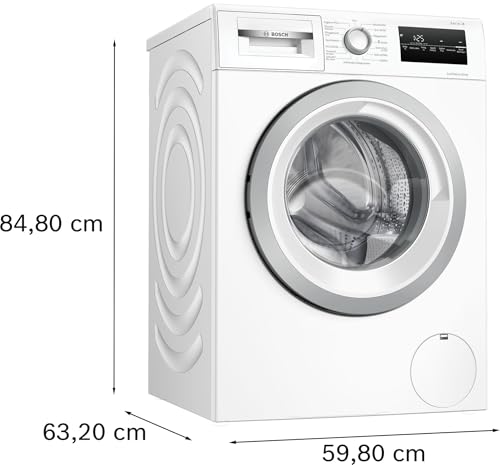 BOSCH WAN28K23 Waschmaschine Serie 4, Frontlader mit 8kg Fassungsvermögen, 1400 UpM, EcoSilence Drive: leises und sparsames Waschen, Hygiene Plus, Speed Perfect, Weiß, 60cm, Amazon Exclusive Edition - 5