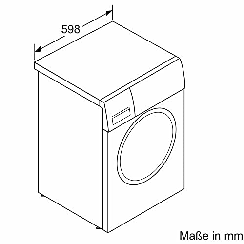 BOSCH WAN28K23 Waschmaschine Serie 4, Frontlader mit 8kg Fassungsvermögen, 1400 UpM, EcoSilence Drive: leises und sparsames Waschen, Hygiene Plus, Speed Perfect, Weiß, 60cm, Amazon Exclusive Edition - 9