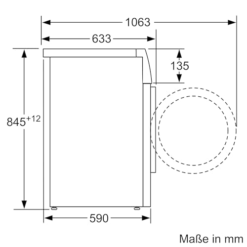 BOSCH WAN28K23 Waschmaschine Serie 4, Frontlader mit 8kg Fassungsvermögen, 1400 UpM, EcoSilence Drive: leises und sparsames Waschen, Hygiene Plus, Speed Perfect, Weiß, 60cm, Amazon Exclusive Edition - 3