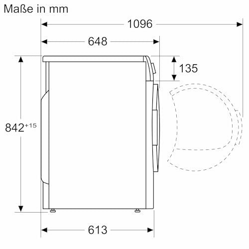 Siemens WQ33G2D40 Wärmepumpentrockner für 8 kg Wäsche, iQ500, A+++, 176 kWh/Jahr, speedPack, autoDry, Outdoor-Programm, Weiß - 14